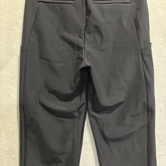 ATHLETA Stellar Straight Crop Pants Stretch Women's Size 2 Black Casual Career - Picture 9 of 13